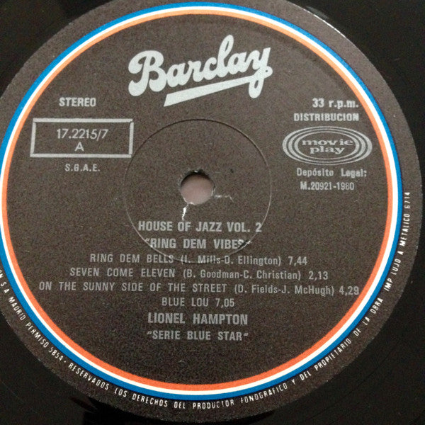 Lionel Hampton : Ring Dem Vibes (LP, Album)