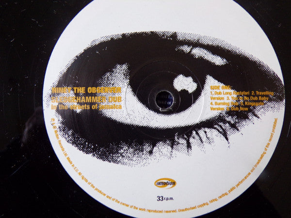 Niney The Observer : Sledgehammer Dub In The Streets Of Jamaica (LP)