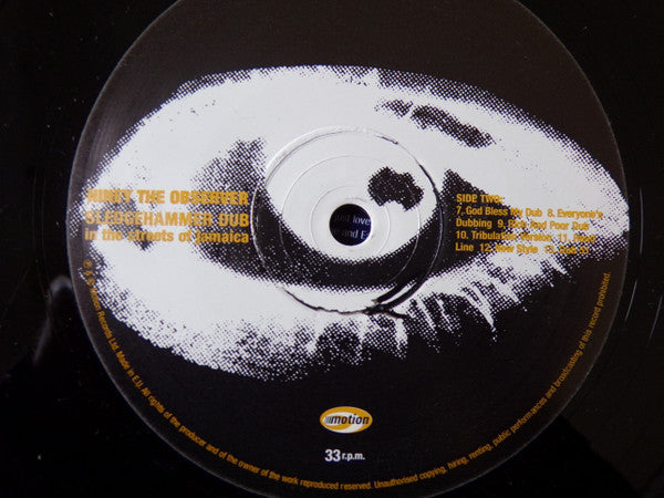 Niney The Observer : Sledgehammer Dub In The Streets Of Jamaica (LP)