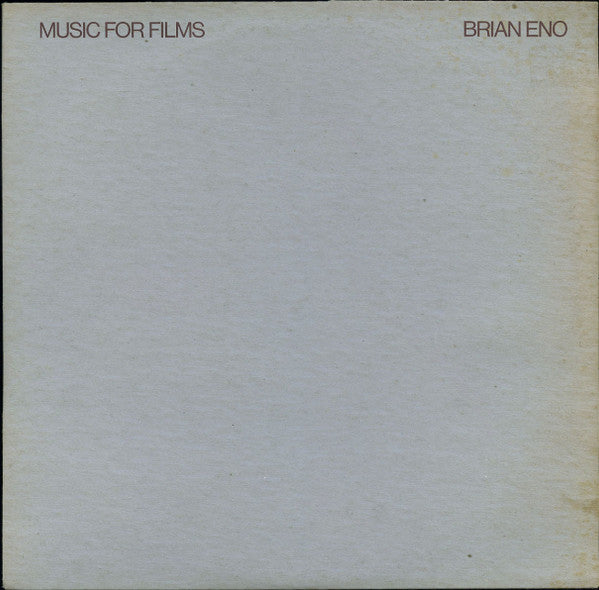 Brian Eno : Music For Films (LP, Album)