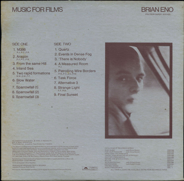 Brian Eno : Music For Films (LP, Album)