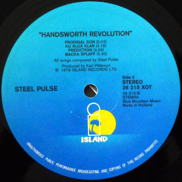 Steel Pulse : Handsworth Revolution (LP, Album, Gat)