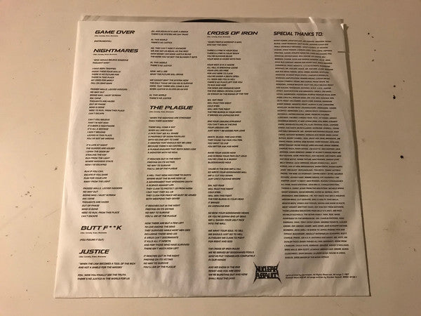 Nuclear Assault : The Plague (12", MiniAlbum, EMW)