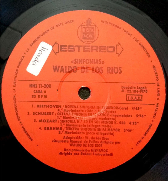 Waldo De Los Rios : Sinfonias (LP)