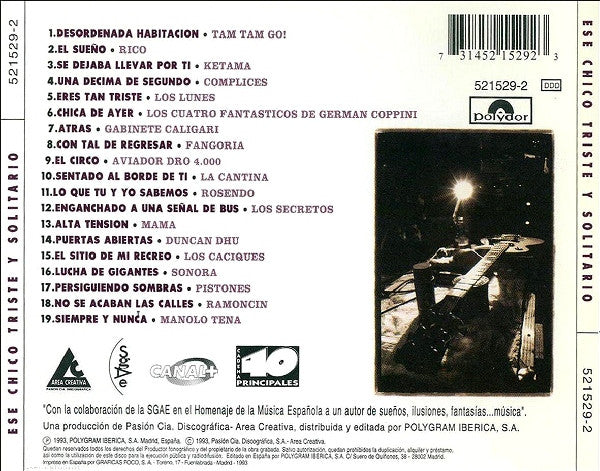 Various : Ese Chico Triste Y Solitario (CD, Album)