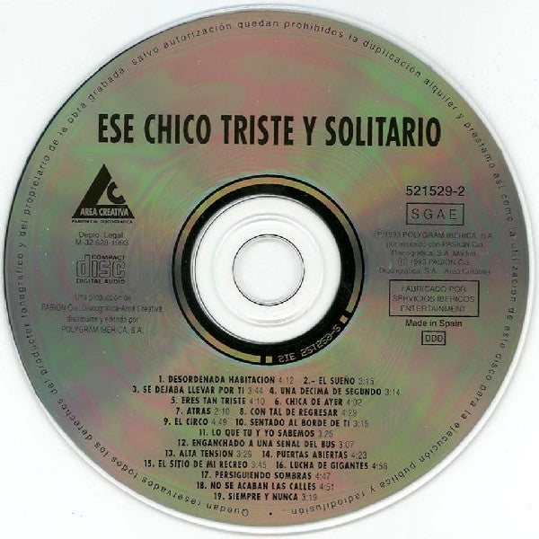 Various : Ese Chico Triste Y Solitario (CD, Album)