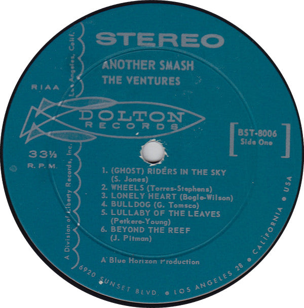 The Ventures : Another Smash (LP, Album, Ind)