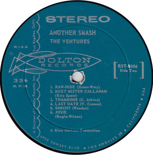 The Ventures : Another Smash (LP, Album, Ind)