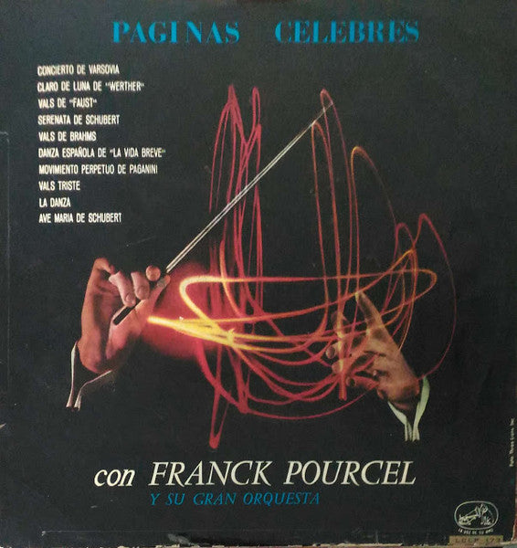 Franck Pourcel Et Son Grand Orchestre : Paginas Celebres (LP, Album, Mono)