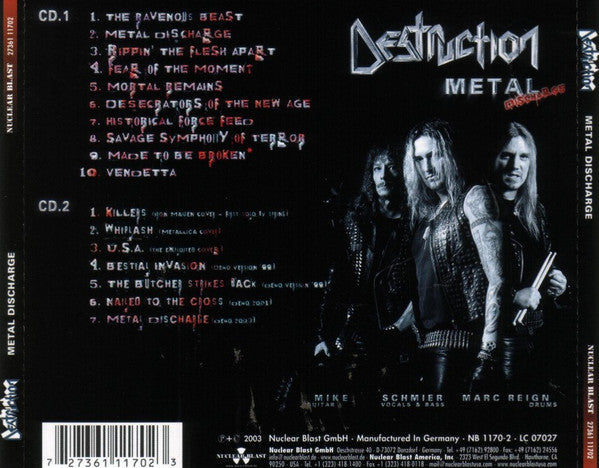 Destruction : Metal Discharge (CD, Album + CD + Ltd)
