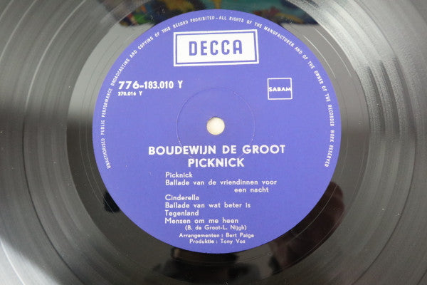 Boudewijn de Groot : Picknick (LP, RE, Fli)