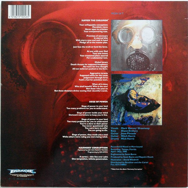 Napalm Death : Suffer The Children (12", EP)