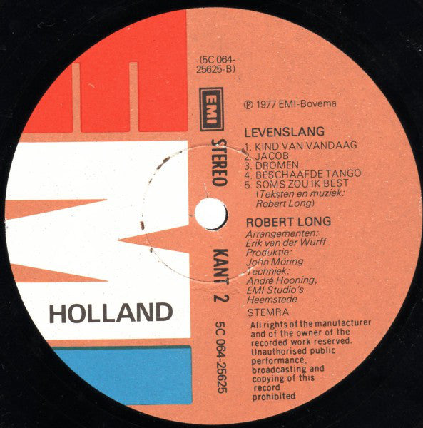 Robert Long : Levenslang (LP, Album)